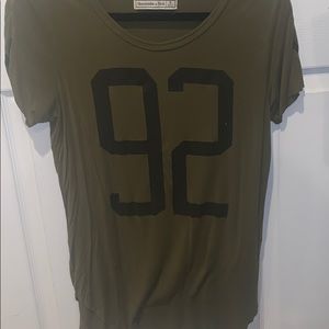 Abercrombie & Fitch olive green jersey-like top